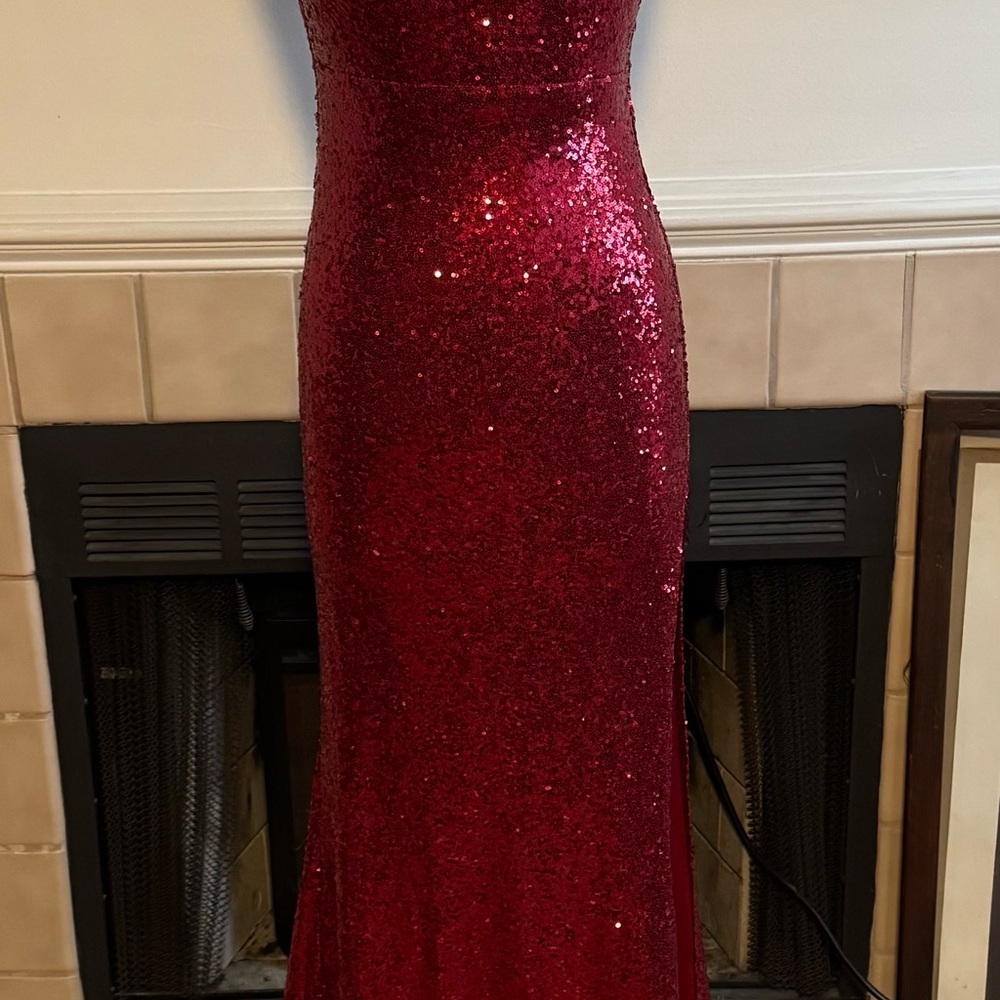 Alamour Red Sequin Formal Dress